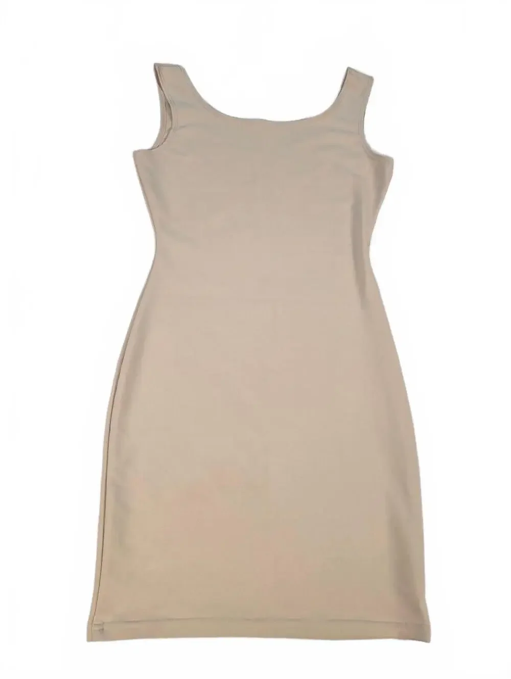 Beige Body Shaper Slip Dress S Quiet Lux Minimalist Bodycon